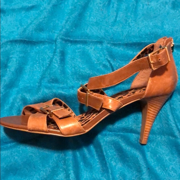 Jessica Simpson Strappy Leather Heels. NWOT - Picture 4 of 7